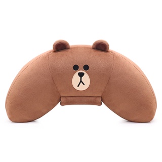 3C賣場 熊大 GARMMA LINE FRIENDS 安全帶 靠枕 可護頸護肩 抱枕