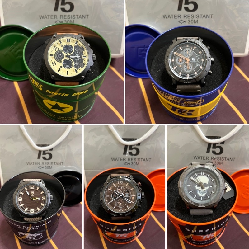T5 全新石英款皮革錶帶、麂皮、尼龍錶帶手錶 全新賠本出清，⚠️請自行換電池⚠️，附提袋（提袋數量有限，送完為止）