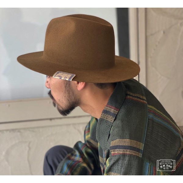 織り柄チェック THE H.W.DOG\u0026CO. TRAVELERS RABBIT HAT