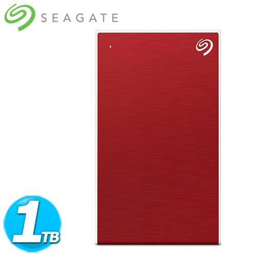 Seagate希捷 Backup Plus Slim 2.5吋 1TB 櫻桃紅(STHN1000403)