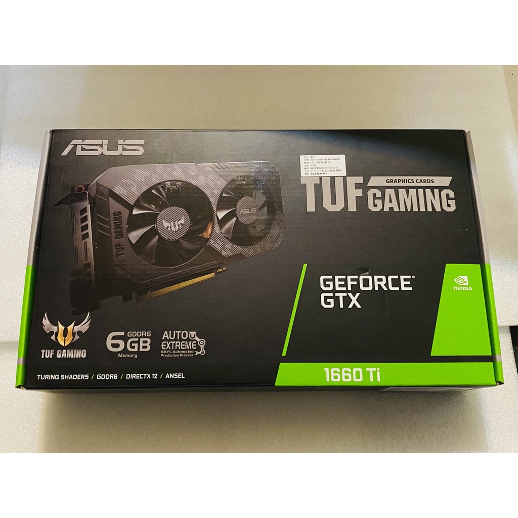 TUF-GTX1660TI-O6G-GAMING 顯示卡 現貨 可自取