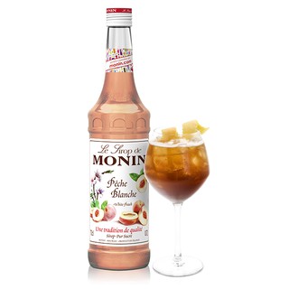 【寵麻吉】Monin糖漿-白桃700ml 宅配免運
