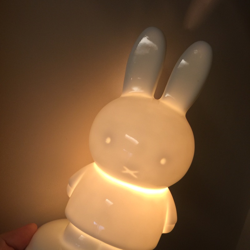 Miffy夜燈 陶瓷夜燈 哺乳燈 米飛兔 餵奶燈
