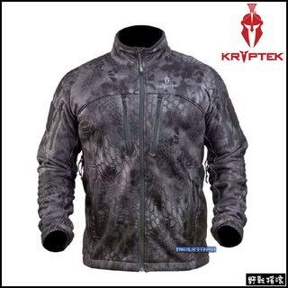 【野戰搖滾】美國 KRYPTEK Cadog 守護者戰術軟殼外套【Typhon】 黑色蟒蛇紋衝鋒衣黑蟒軟殼衣防寒外套風衣