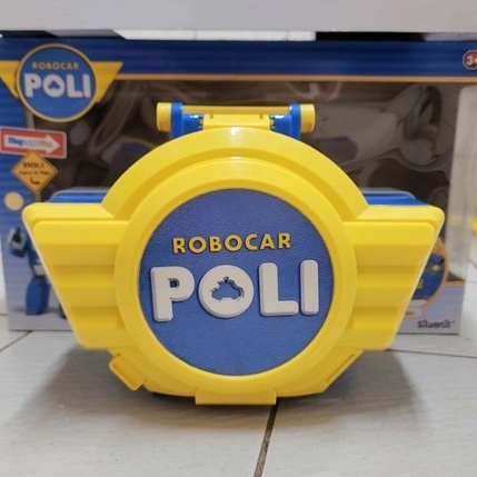 正版 LED變形波力手提基地 ROBOCAR POLI 波力 救援小英雄 玩具
