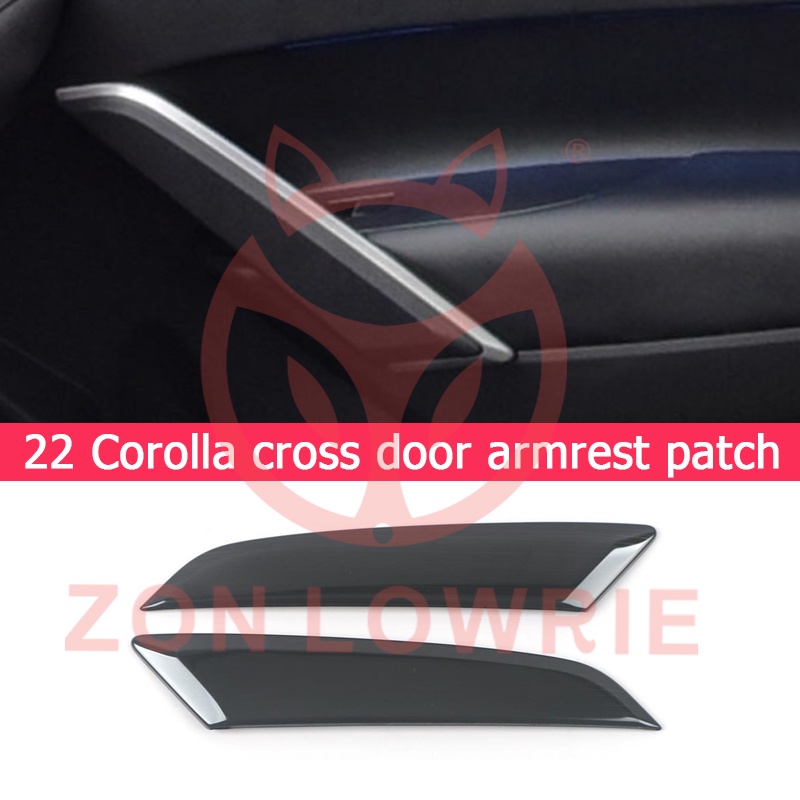 適用於Toyota豐田 22 corolla cross 門扶手貼片corolla cross扶手箱收納盒亮片配件
