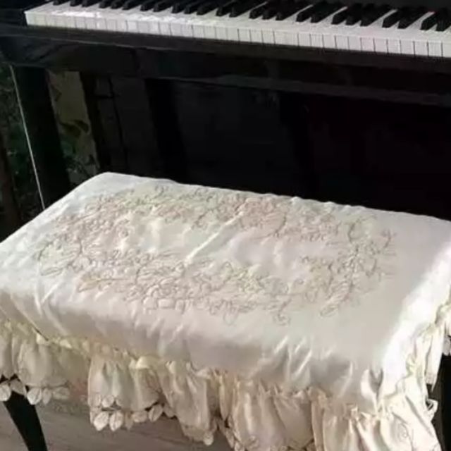 鋼琴椅套 刺繡雙人椅套 蝦皮購物
