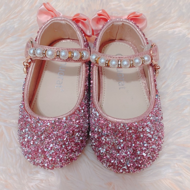 二手嬰兒童裝用品出清 公主風閃亮亮女童鞋 週歲生日鞋