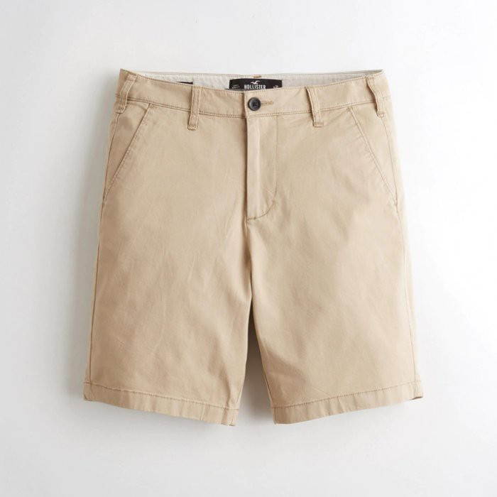 【HOLLISTER Co.】【HCO】HC男款休閒短褲19款淺卡其 F07190817-04