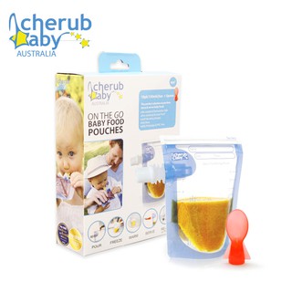 澳洲 Cherub Baby 寶寶副食品袋 (10入+感溫湯匙)