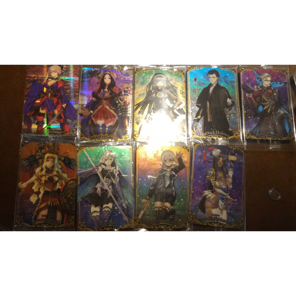 Fate Grand Order Fgo 威化餅餅卡收藏卡食玩第三彈武藏達文西 蝦皮購物