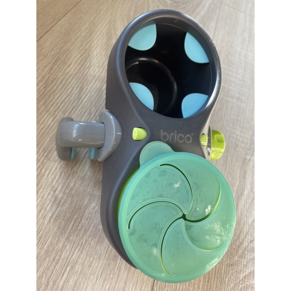 ［二手］美國 munchkin 滿健趣 brica 夾式兩用零食架 杯架 推車配件 安全座椅杯架