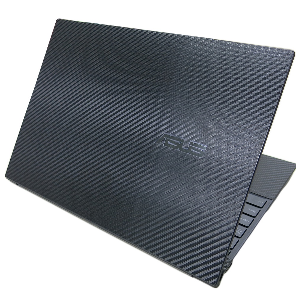 【Ez】ASUS Zenbook 14X UX5401 UX5401EA 黑色卡夢紋 機身貼(上蓋、鍵盤週圍、底部貼)