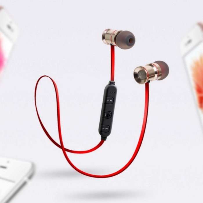 磁吸金屬藍芽耳機 中文版 運動藍芽耳機  防汗 入耳式 立體聲音質 iphone 安卓 藍芽4.1  中文提示