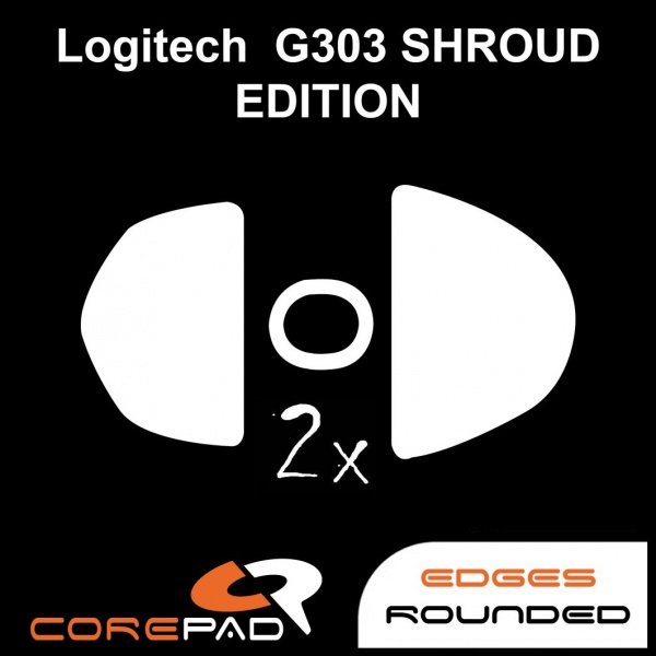 滑鼠鼠腳貼 Logitech G303 Shroud Edition｜Corepad｜AIR、CTRL｜鼠貼 腳貼 現貨