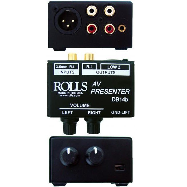 美國Rolls DB14b AV訊源轉平衡訊號器 (Made in USA)【音響世界】