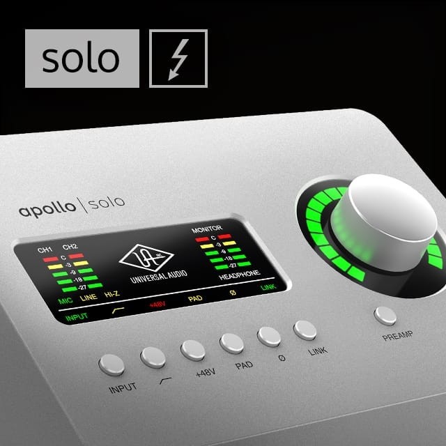 【新麗聲樂器】Universal Audio Apollo SOLO TB3 UA 錄音介面 人聲 樂器 錄音 錄音室