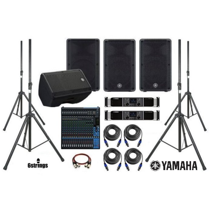 【六絃樂器】全新 Yamaha MG20XU + PX10*2 + CBR15*4 組合 舞台音響設備 專業PA器材