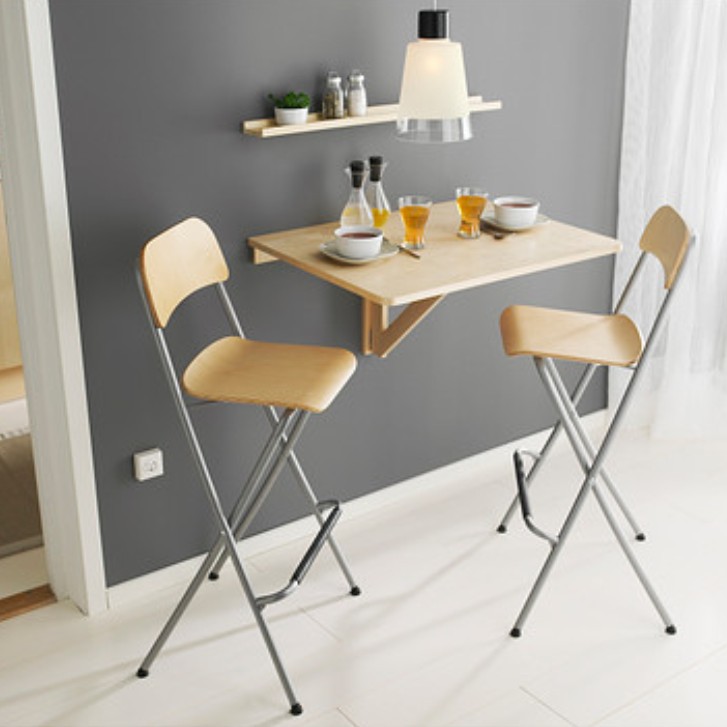 IKEA折疊式吧台椅樺木色七成新FRANKLIN