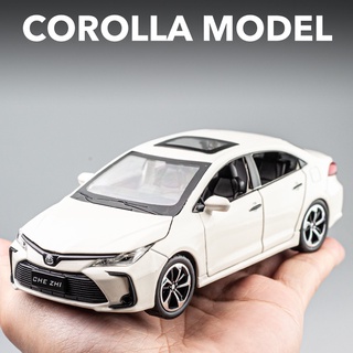 D.Diecast 1:32 比例豐田卡羅拉合金壓鑄汽車模型豐田汽車玩具車