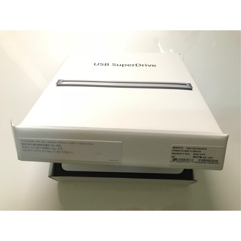 APPLE 原廠 CD / DVD 燒錄器 USB SuperDrive 外接式光碟機 (MD564FE/A)