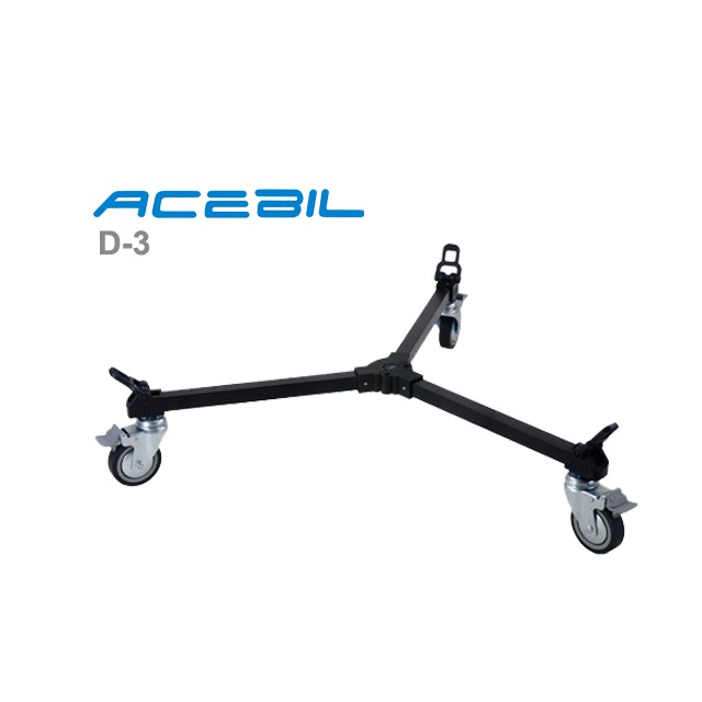 【環球攝錄影】現貨 Acebil D-3 Dolly 三腳架滑輪 適用 貓爪型腳架 MANFROTTO 546GB