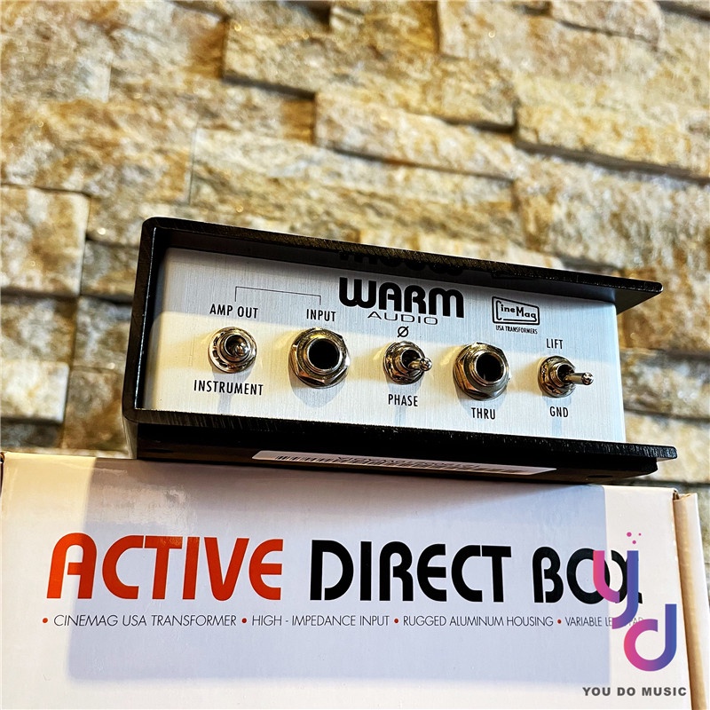 『頂級樂器DI前極』保固一年 Warm Audio Active Direct Box 木吉他 電吉他 貝斯 BASS