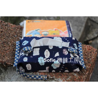 Sofie 機縫工房【北極熊王國】無吊繩旅行包面紙套 舒潔旅行包超柔面紙袋 面紙收納袋 手作 純手工 MIT臺灣製 手創