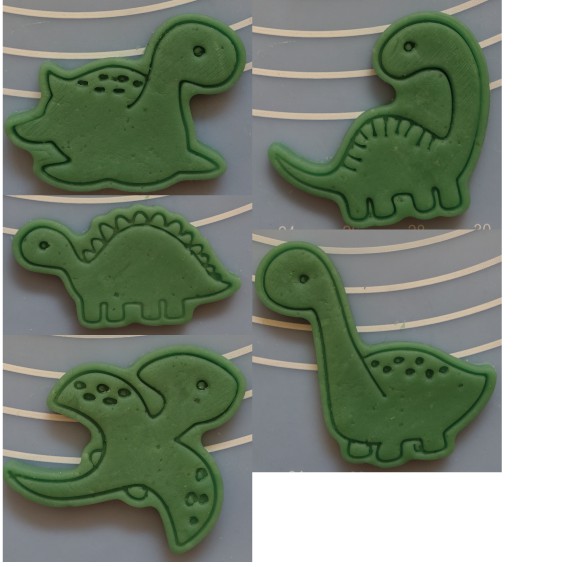 [灝辰] 3D列印餅乾模 恐龍1