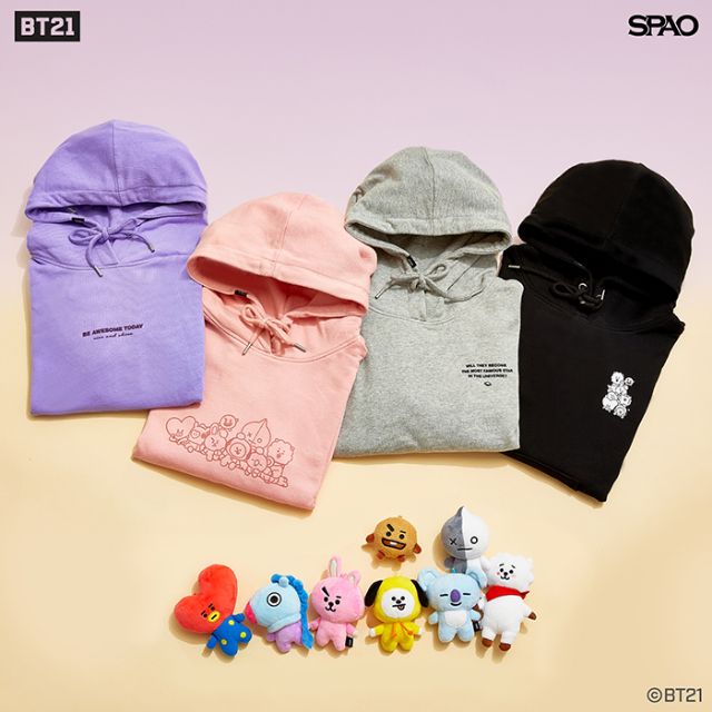 🇰🇷GotTan韓國代購▪BT21 X Spao 帽T 長袖 hoodie 衣服