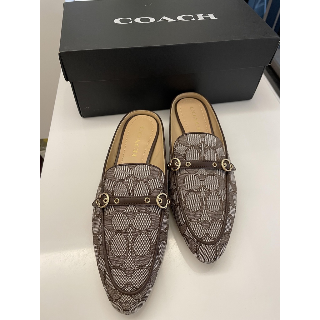 Coach Irene Signature 穆勒拖鞋