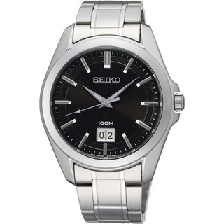 SEIKO SK037 精工錶 6N76-00A0D 經典簡約腕錶/黑面 40mm