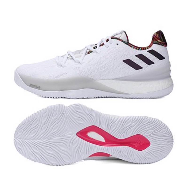 adidas Crazy Light Boost 2018 實戰籃球鞋 全白 彩色 BB7157 林書豪