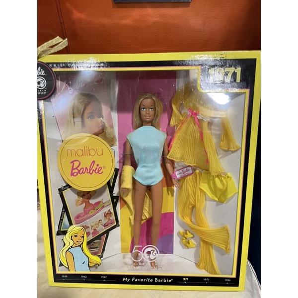 現貨特價1971古董馬里布芭比50週年紀念禮盒Barbie My Favorite Time 1971 Malibu