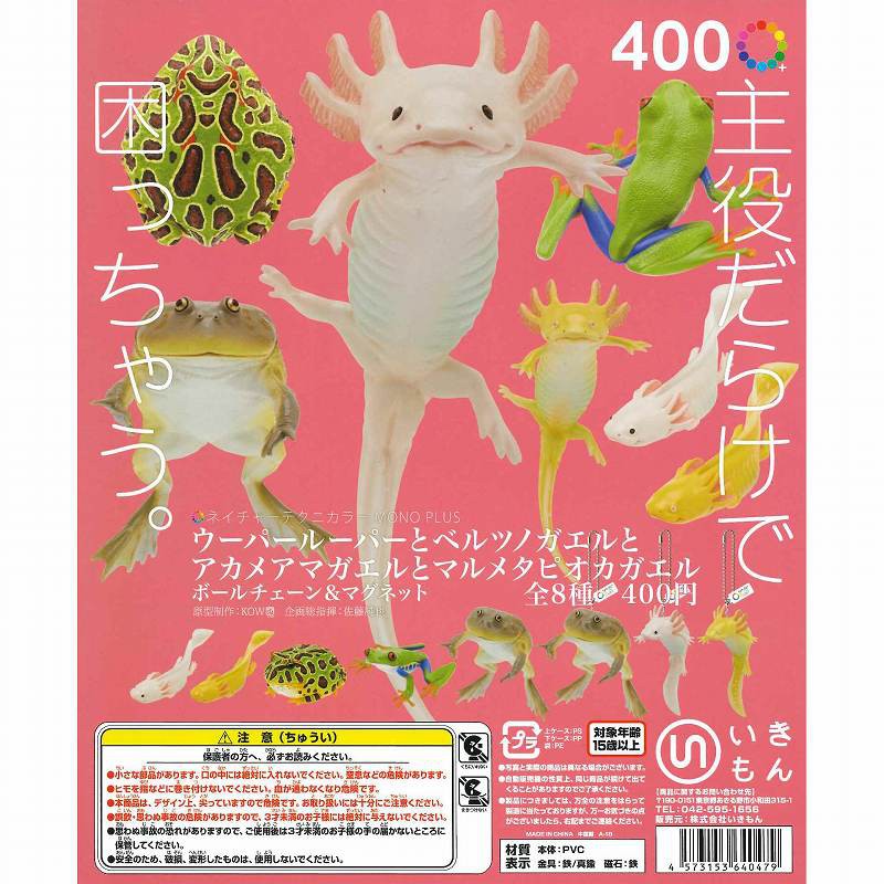 🐸零售區現貨🐸~🇯🇵IKIMON【墨西哥鈍口螈&amp;鐘角蛙】NTC圖鑑 紅眼樹蛙 圓眼珍珠蛙 扭蛋 轉蛋 磁鐵 吊飾