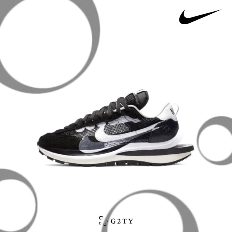 [G2TY] Sacai x Nike VaporWaffle Black White 黑白 解構 CV1363-001