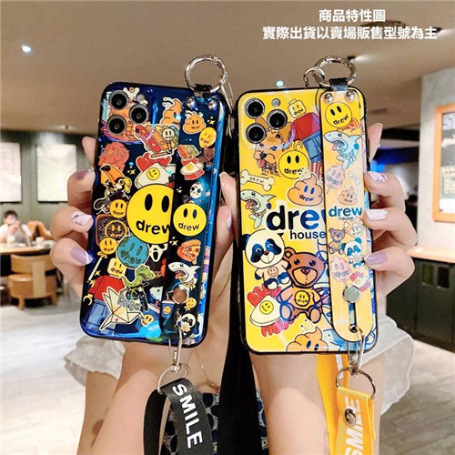 OPPO Reno 5 CPH2145 Reno5 Pro CPH2201 藍光笑臉 腕帶 吊繩 手機殼 手機套 保護
