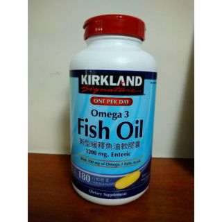 好市多自有品牌 科克蘭 新型緩釋魚油軟膠囊 180粒罐裝 Omega 3