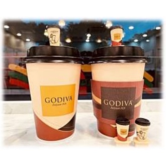 Godiva 杯塞 7-11 限量 絕版品 /  GODIVA 90%黑巧克力/海鹽焦糖牛奶//血橙黑巧克力