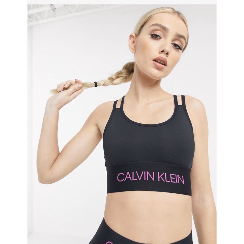 Calvin Klein CK 正品 黑紫色 運動內衣 文胸 健身內衣 瑜伽 重訓 內搭
