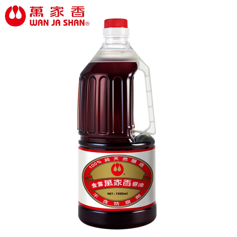 【萬家香】金露醬油1500ml(超取限購3瓶)