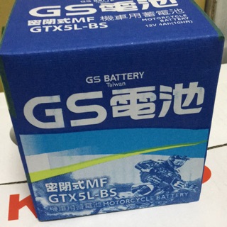 Motonana 5號機車電池電瓶 統力GS GTX5L-BS