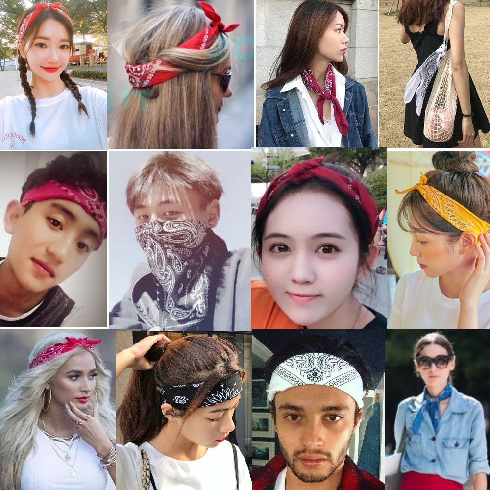 【台灣現貨】變形蟲 頭巾 方巾 EXO GD 權志龍 BIGBANG 少女時代 領巾三角巾.方巾