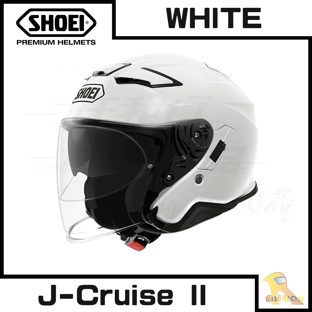 預購商品 任我行騎士部品 SHOEI J-Cruise 2 半罩 3/4 內墨片 藍芽直上 白色 可PFS