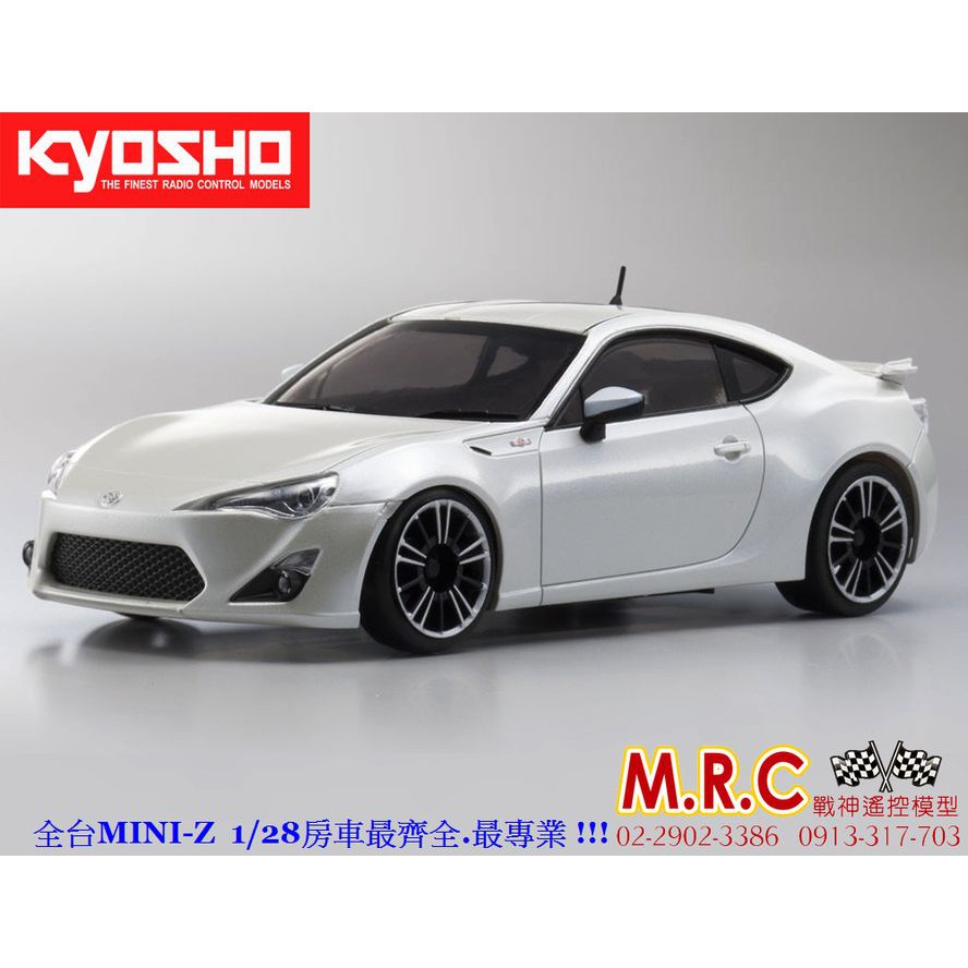 KYOSHO MINI-Z ASC車殼 TOYOTA GT86 白色(MZP154PW)