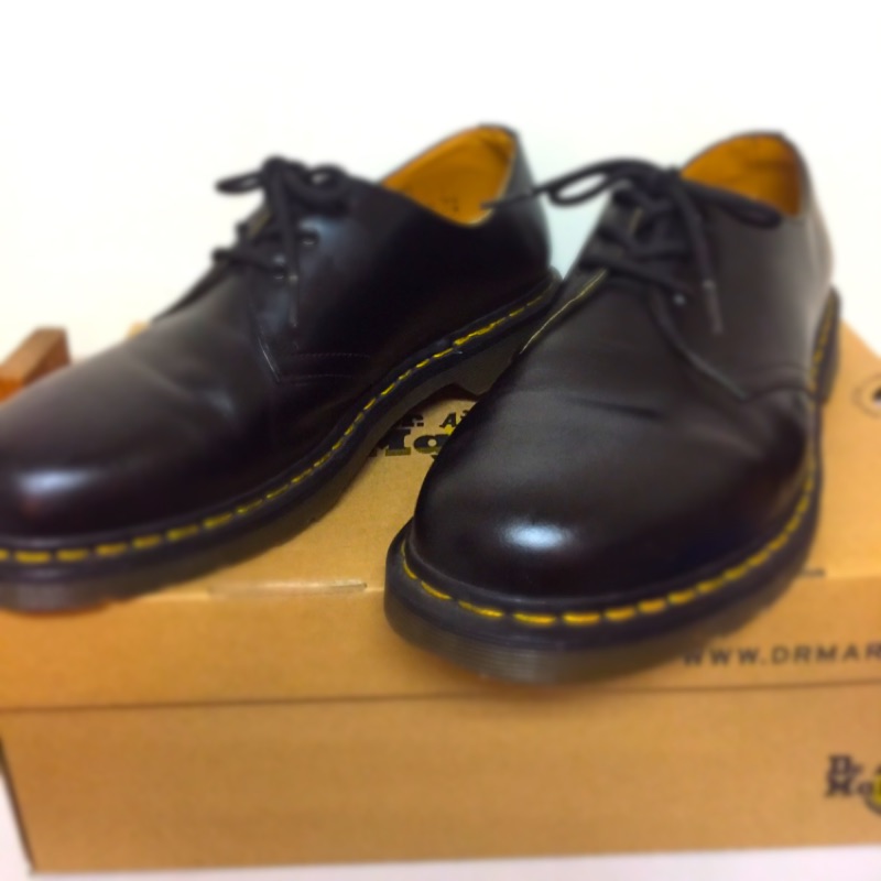 (降價求售）Dr. Martens 1461 3 Eye Black Smooth UK11