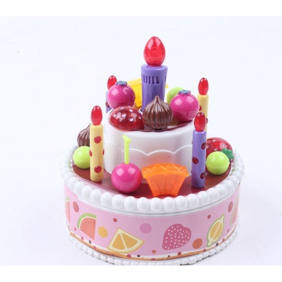 生日蛋糕玩具-會唱生日快樂歌 蠟燭可吹滅喔  620226