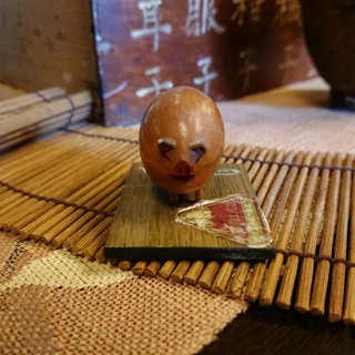 早期日本鹿兒島 手工製作手繪小豬特產紀念品