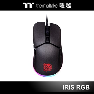 曜越 IRIS RGB 光學 電競 滑鼠 黑色 有線 MO-IRS-WDOHBK-01