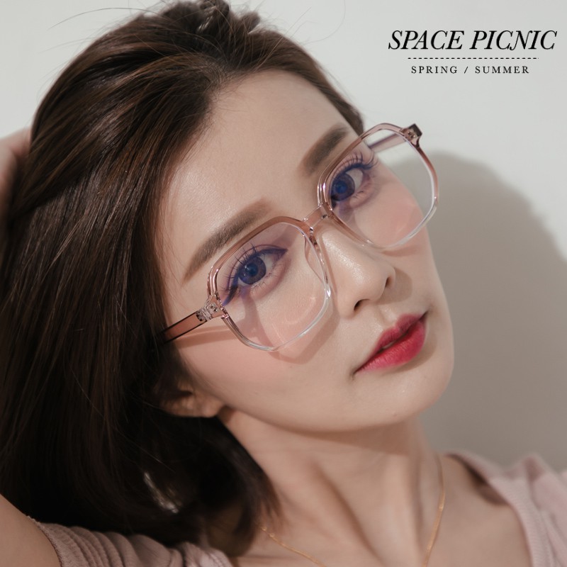 [明天出貨] Space Picnic｜透明方匡造型眼鏡-2色(現貨)【C21074000】